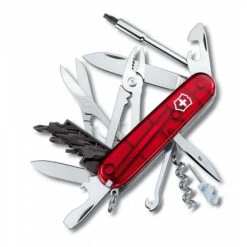 Victorinox CyberTool 34 Swiss Army Knife - Jelly Red / Jelly Blue