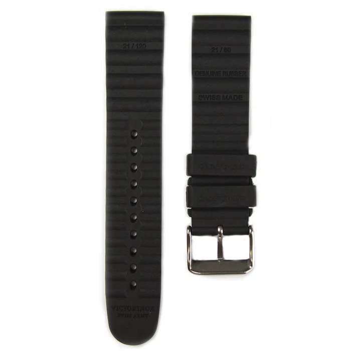 Victorinox Black Rubber Strap With Buckle For I.N.O.X 4 Victorinox Black Rubber Strap With Buckle For I.N.O.X - Image 2