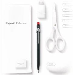 Caran D'Ache Fixed Pencil 2mm With Sharpener (Black Tip, Rough) -Swiss Supplies Store 1498736821 85989700 4