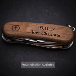 Victorinox Nail Clip Evolution Wood - Wood -Swiss Supplies Store 1506686790 05807000