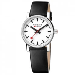 Mondaine Evo2 - White Dial / Black Strap / 30mm