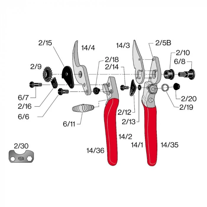 Felco 14 Small Ergonimic Secateur 5 Felco 14 Small Ergonimic Secateur - Image 4