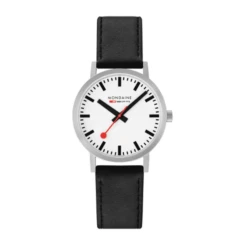 Mondaine Classic - White Dial / Black Strap / 40mm -Swiss Supplies Store 1606478018 35630300