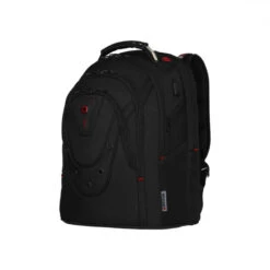 Wenger Ibex Deluxe 16" Ballistic Laptop Backpack - Black -Swiss Supplies Store 606493 ballistic deluxe ibex deluxe fr