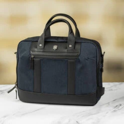 Victorinox Architecture Urban2 14" Laptop Briefcase - Melange Blue/Black -Swiss Supplies Store 612671 victorinox briefcase blue 1