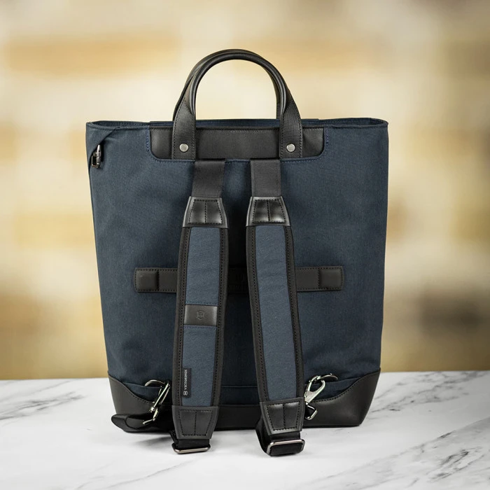 Victorinox Architecture Urban2 Carry Tote 15" Laptop And Tablet Pocket - Melange Blue/Black 20 Victorinox Architecture Urban2 Carry Tote 15" Laptop And Tablet Pocket - Melange Blue/Black - Image 18