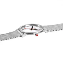 Mondaine Simply Elegant - White Dial / Stainless Steel Strap / 36mm -Swiss Supplies Store a400.30351.16sbz sis 1080px 2021