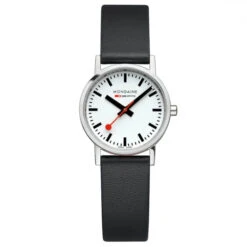 Mondaine Classic - White Dial / Polished Case / Black Vegan Grape Leather Strap / 30 Mm 13 Mondaine Classic - White Dial / Polished Case / Black Vegan Grape Leather Strap / 30 Mm -Swiss Supplies Store a658.30323.11sbbv s90 2022 1024x1024