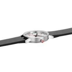 Mondaine Classic - White Dial / Brushed Case / Black Vegan Grape Leather Strap / 30 Mm 14 Mondaine Classic - White Dial / Brushed Case / Black Vegan Grape Leather Strap / 30 Mm -Swiss Supplies Store a658.30323.16sbbv sis 2022 1024x1024