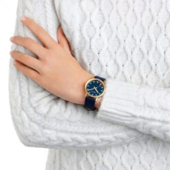 Mondaine Classic - Deep Ocean Blue & Golden Watch / 36 Mm -Swiss Supplies Store a660.30314.40sbq fl 2022 1024x1024