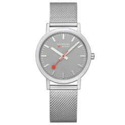 Mondaine Classic - Good Grey / Mesh Strap / 40mm -Swiss Supplies Store a660.30314.80sbj s90 2022 1024x1024 1