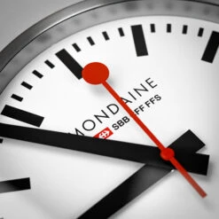 Mondaine Wall Clock -Swiss Supplies Store a990clock16sbb mondaine wallclock silver 2