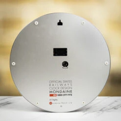 Mondaine Wall Clock - 40cm Aluminium Case & White Dial -Swiss Supplies Store a995.clock .16sbb mondaine wallclock 3