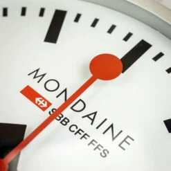 Mondaine Wall Clock - 40cm Aluminium Case & White Dial -Swiss Supplies Store a995.clock .16sbb mondaine wallclock 4