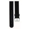 Mondaine Black Leather Strap Polished Buckle With Quick Change System - 20mm -Swiss Supplies Store fe1622020q7