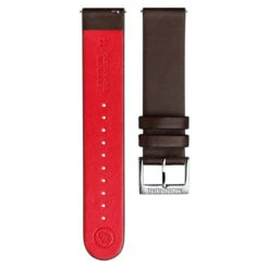 Mondaine Brown Grape Leather Strap With Polished Buckle - 20mm