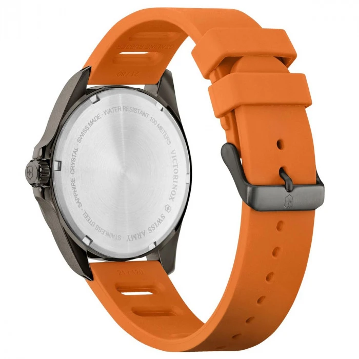 Victorinox Orange Rubber Strap For Field Force Sport GMT - PVD Buckles 4 Victorinox Orange Rubber Strap For Field Force Sport GMT - PVD Buckles - Image 2