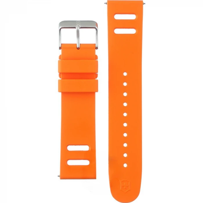 Victorinox Orange Rubber Strap For Field Force Sport GMT - PVD Buckles 3 Victorinox Orange Rubber Strap For Field Force Sport GMT - PVD Buckles