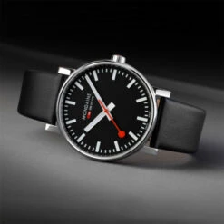 Mondaine Evo2 - Black Dial / Black Strap / 43mm -Swiss Supplies Store mondaine evo2 mse 43120 lb 13816527