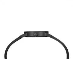 Mondaine Essence - Black / Natural Rubber Strap / 32mm -Swiss Supplies Store ms1.32110.rb side