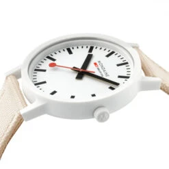 Mondaine Essence - Ivory White / Recycled Textile Strap / 32mm 13 Mondaine Essence - Ivory White / Recycled Textile Strap / 32mm -Swiss Supplies Store ms1.32111.lt dts 2021 1024x1024
