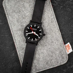 Mondaine Essence - Black Dial / Black Strap / 41mm 15 Mondaine Essence - Black Dial / Black Strap / 41mm -Swiss Supplies Store ms131120rb essence41 1