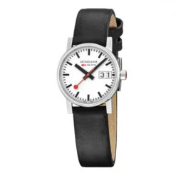 Mondaine Evo2 Big Date - White Dial / Black Vegan Strap / 30mm