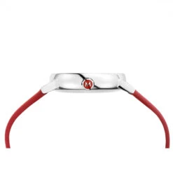 Mondaine Evo2 - White Dial / Red Vegan Grape Leather Strap / 35mm 18 Mondaine Evo2 - White Dial / Red Vegan Grape Leather Strap / 35mm -Swiss Supplies Store mse.35110.lc sis 1080px 2018