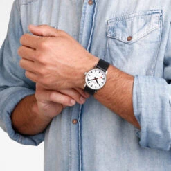 Mondaine Evo2 Automatic - White Dial / Black Leather Strap / 40mm -Swiss Supplies Store mse.40610.lb ml1 1080px 2021