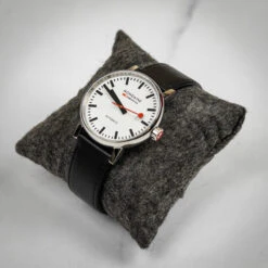 Mondaine Evo2 Automatic - White Dial / Black Leather Strap / 40mm -Swiss Supplies Store mse.40610.lb mondaine auto40mm 2
