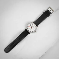Mondaine Evo2 Automatic - White Dial / Black Leather Strap / 40mm -Swiss Supplies Store mse.40610.lb mondaine auto40mm 3