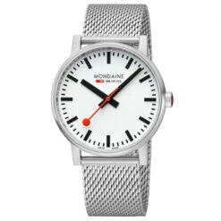 Mondaine Evo2 - White Dial / Metal Strap / 43mm