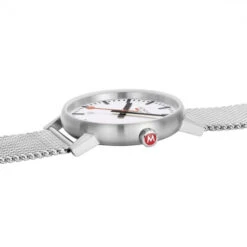 Mondaine Evo2 - White Dial / Metal Strap / 43mm -Swiss Supplies Store mse.43110.sj sis 2022 1024x1024