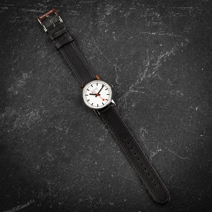 Mondaine Evo2 - White Dial / Black Strap / 30mm 7 Mondaine Evo2 - White Dial / Black Strap / 30mm - Image 6