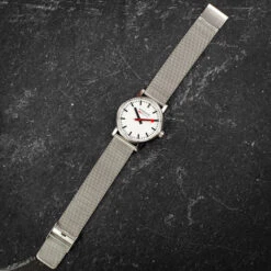 Mondaine Evo2 (White Dial / Mesh Strap / 35mm) 12 Mondaine Evo2 (White Dial / Mesh Strap / 35mm) -Swiss Supplies Store mse35110sm 4 1