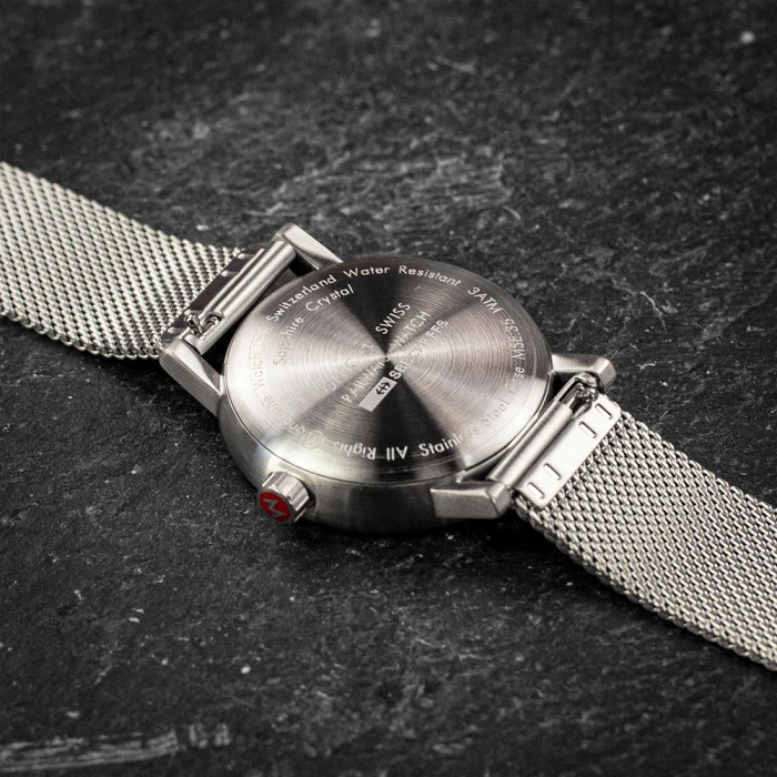 Mondaine Evo2 (White Dial / Mesh Strap / 35mm) 3 Mondaine Evo2 (White Dial / Mesh Strap / 35mm)