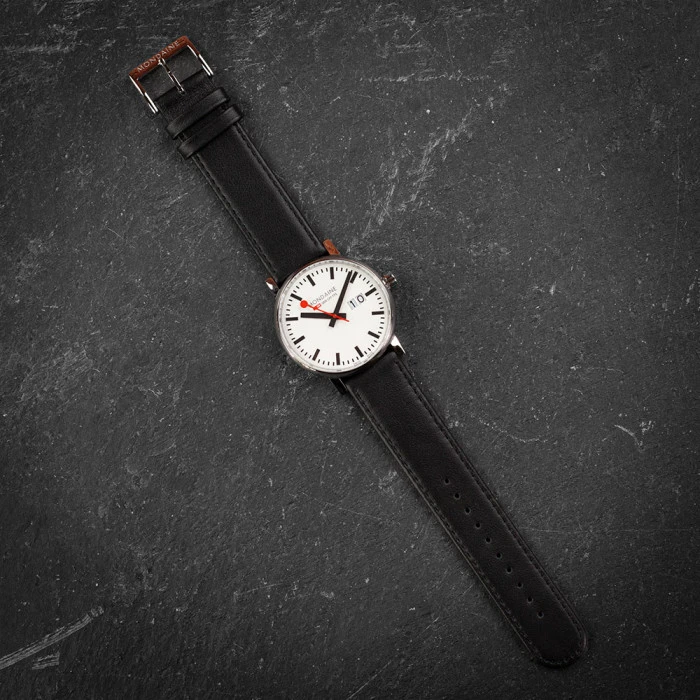 Mondaine Evo2 - White Dial / Black Strap / 40mm 9 Mondaine Evo2 - White Dial / Black Strap / 40mm - Image 7