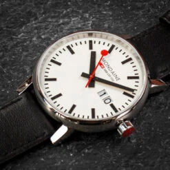 Mondaine Evo2 - White Dial / Black Strap / 40mm 14 Mondaine Evo2 - White Dial / Black Strap / 40mm -Swiss Supplies Store mse40210lb 4