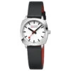 Mondaine Petit Cushion - White Dial / Black Vegan Grape Leather Strap / 31mm 1 Mondaine Petit Cushion - White Dial / Black Vegan Grape Leather Strap / 31mm -Swiss Supplies Store msl.31110.lbv c80 2022