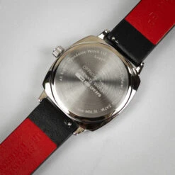 Mondaine Petit Cushion - White Dial / Black Vegan Grape Leather Strap / 31mm -Swiss Supplies Store msl.31110.lbv mondaine sbbpetitecushionsquare 5