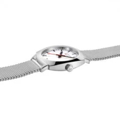 Mondaine Petit Cushion - White Dial / Stainless Steel Strap / 31mm -Swiss Supplies Store msl.31110.sm sis 2022