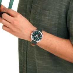 Mondaine Grand Cushion - Green Dial / Green Vg Leather Strap + Stainless Steel Strap / 41mm 34 Mondaine Grand Cushion - Green Dial / Green Vg Leather Strap + Stainless Steel Strap / 41mm -Swiss Supplies Store msl.41460.lf .set ml1 2022 bf9ef560 921f 4f0f b32e 3f2c170e4f88