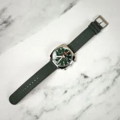 Mondaine Grand Cushion - Green Dial / Green Vg Leather Strap + Stainless Steel Strap / 41mm 35 Mondaine Grand Cushion - Green Dial / Green Vg Leather Strap + Stainless Steel Strap / 41mm -Swiss Supplies Store msl.41460.lf .set mondaine greendial 3