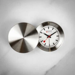 Mondaine Travel Alarm Clock -Swiss Supplies Store msm.64410 mondaine travelclock 50mm 3