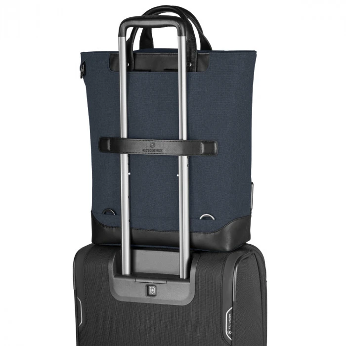 Victorinox Architecture Urban2 Carry Tote 15" Laptop And Tablet Pocket - Melange Blue/Black 6 Victorinox Architecture Urban2 Carry Tote 15" Laptop And Tablet Pocket - Melange Blue/Black - Image 4