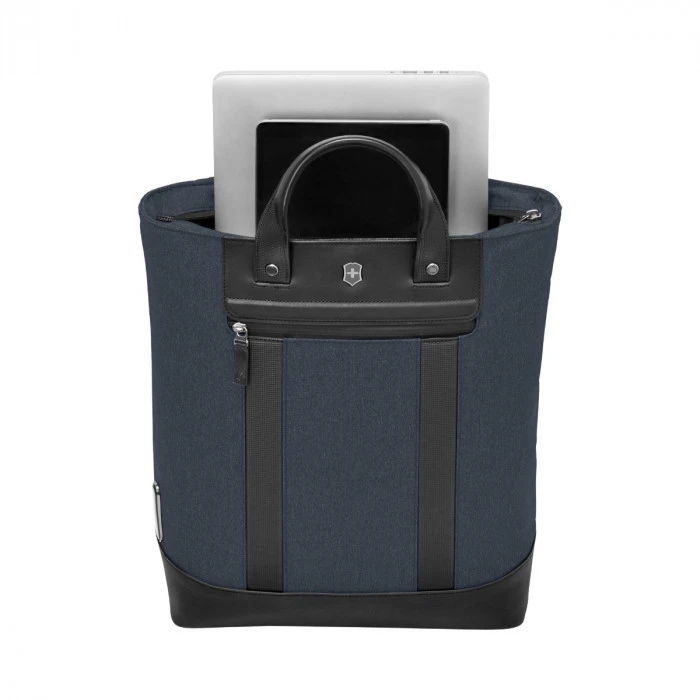 Victorinox Architecture Urban2 Carry Tote 15" Laptop And Tablet Pocket - Melange Blue/Black 13 Victorinox Architecture Urban2 Carry Tote 15" Laptop And Tablet Pocket - Melange Blue/Black - Image 11