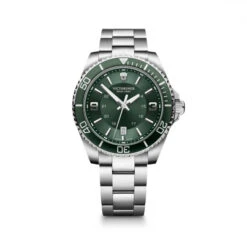 Victorinox Maverick 43mm Watch - Green Dial, Stainless Steel Strap