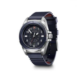 Victorinox Journey 1884 43mm Watch - Blue Dial, Blue Rubber Strap 13 Victorinox Journey 1884 43mm Watch - Blue Dial, Blue Rubber Strap -Swiss Supplies Store wat 241975 fr