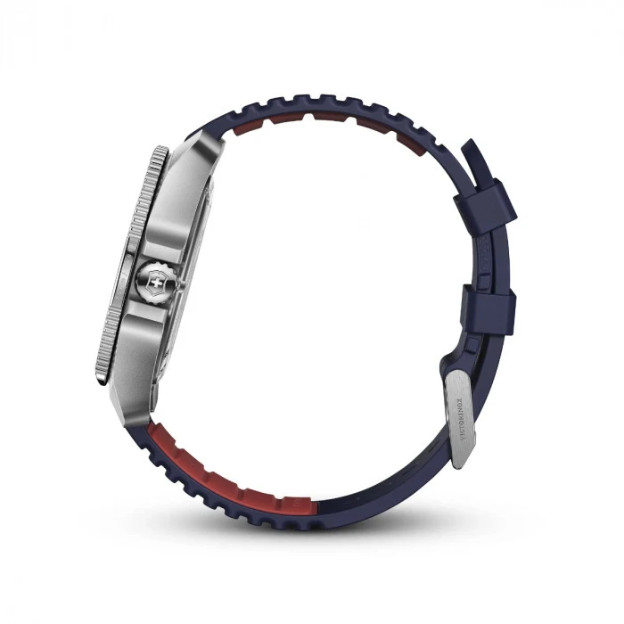 Victorinox Journey 1884 43mm Watch - Blue Dial, Blue Rubber Strap 8 Victorinox Journey 1884 43mm Watch - Blue Dial, Blue Rubber Strap - Image 6