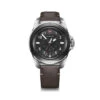 Victorinox Journey 1884 43mm Watch - Black Dial, Brown Leather Strap + Black Rubber Strap -Swiss Supplies Store wat 241976 1 s1